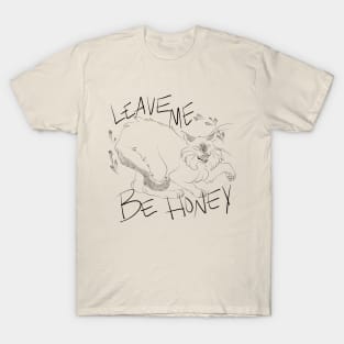 Leave Me Be Honey Black Lines T-Shirt